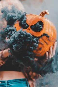 Smokey Pumpkin 4 Stock Photos