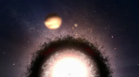 Smokey Star and Planets Stock Footage 22016791