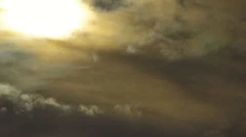 Smokey sun Stock Footage 12572117