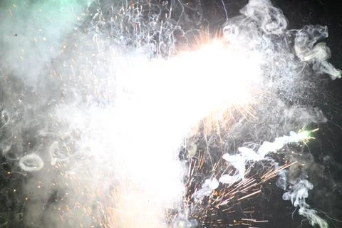Smokey swirls firework Stock Photos