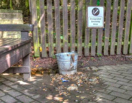 Smoking area Stock Photos