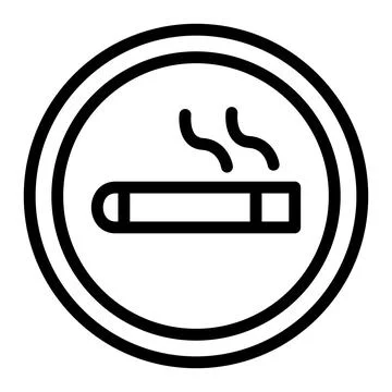 Smoking area Vector Icon Design Illustration Stock Illustration