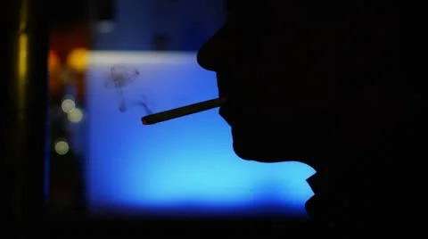 Smoking in the bar Stock Footage 22564653