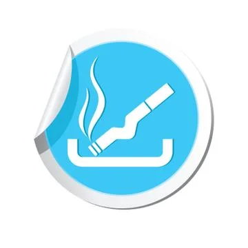 Smoking BLUE LABEL Illustrazione stock