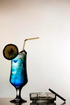 Smoking blue Stock Photos