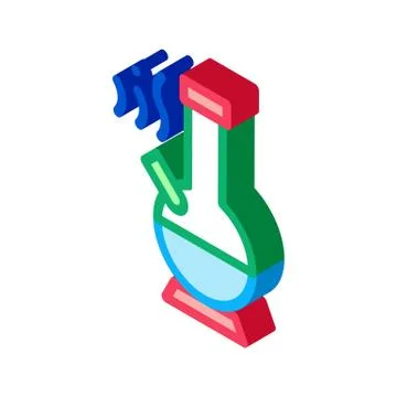 Smoking Bong isometric icon vector illustration Stock Illustration