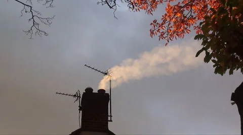 Smoking chimney  Stock Footage 916674