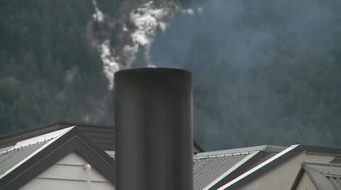 Smoking chimney Stock Footage 1316513