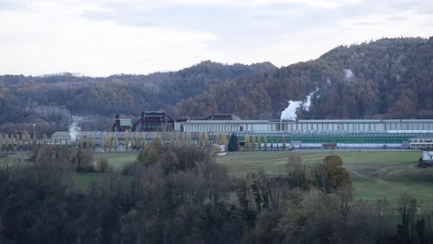 Smoking chimney Stock Footage 82832332