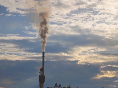 Smoking chimney Stock Footage 104353361