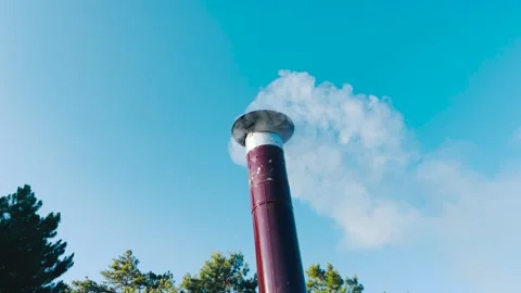 Smoking Chimney Stock Footage 298813211