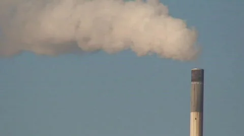 Smoking Chimney in Ohio Stock Footage 581735