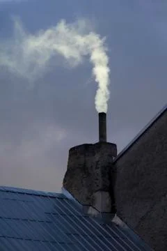 Smoking chimney Stock Photos