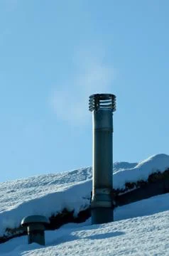 Smoking chimney Stock Photos