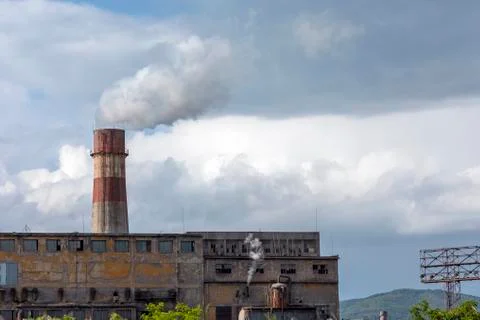 Smoking chimney Stock Photos