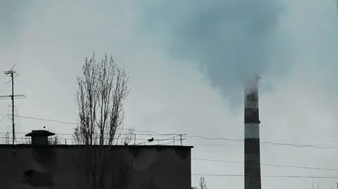 Smoking chimneys Stock Footage 20635722