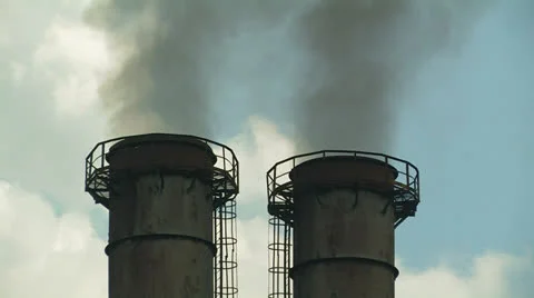 Smoking chimneys. Stock Footage 27077612