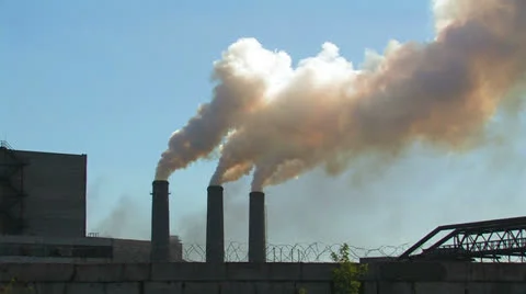 Smoking chimneys. Stock Footage 27132877
