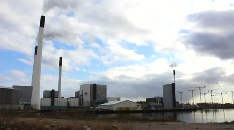 Smoking chimneys Video stock 36563003