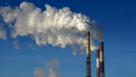 Smoking chimneys Video stock 72934310