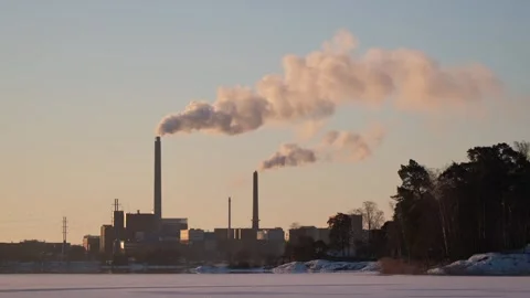 Smoking chimneys Stock Footage 302251743