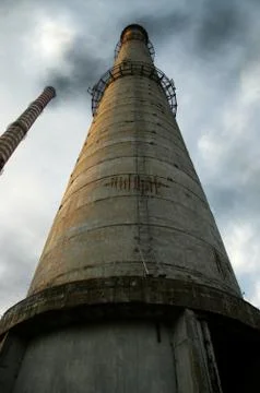Smoking chimneys Stock Photos