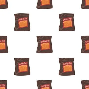 Smoking chips pattern seamless vector Illustrazione stock