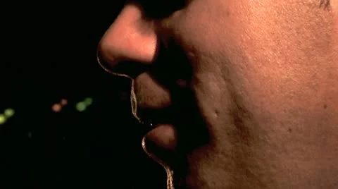 Smoking Cigarette 1 Stock Footage 10909056