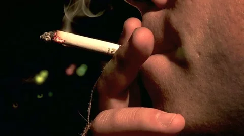 Smoking Cigarette 2 Stock Footage 10909105