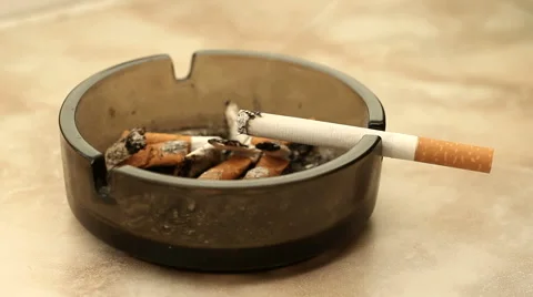 Smoking a Cigarette Stock Footage 49060652