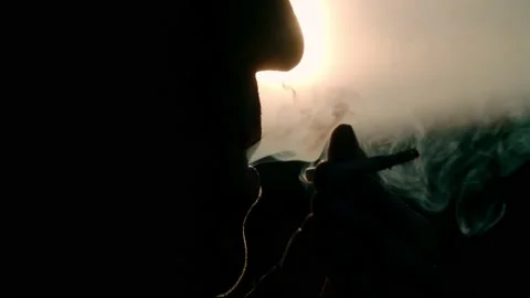 Smoking a cigarette Stock Footage 194789731