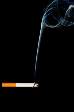 A smoking cigarette Stock Photos