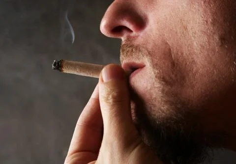 Smoking cigarette Stock Photos