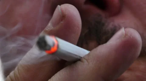Smoking Close up Stock Footage 48435979