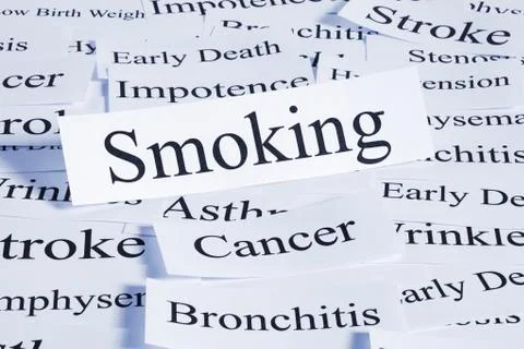 Smoking concept Stock Photos