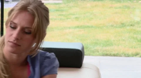 Smoking on couch Stock Footage 40740333