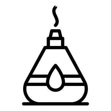 Smoking diffuser icon, outline style Stockillustratie