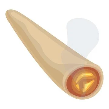 Smoking doping icon cartoon vector. Dope steroid Illustrazione stock