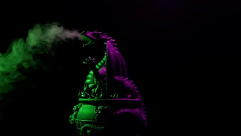 Smoking Dragon Spining 動画素材 170402743