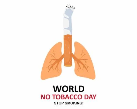 Smoking effect on human lungs quit smoking for healthy lifestyle Stock Illustration