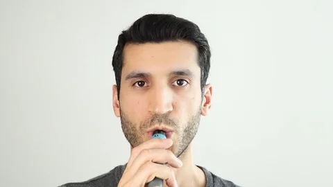 Smoking electronic cigarette Stock Footage 108492278