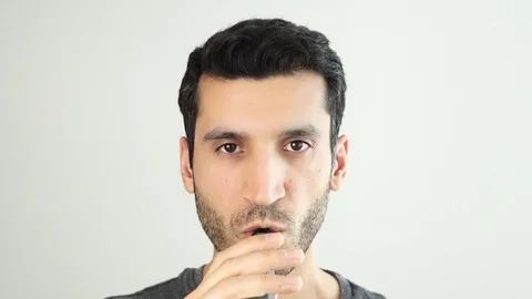 Smoking electronic cigarette Stock Footage 108492372