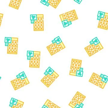 Smoking fish vector seamless pattern イラスト素材