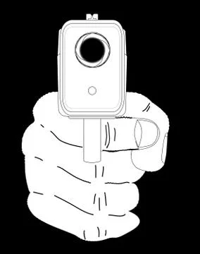 Smoking gun Stock Illustration