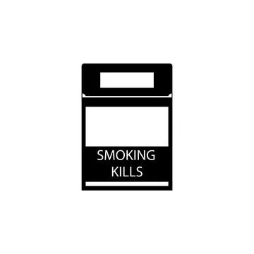 Smoking icon. Bad habit Elements for mobile concept and web apps. con for Stockillustratie