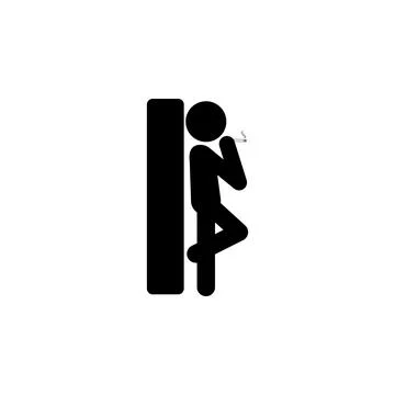 Smoking icon. Bad habit Elements for mobile concept and web apps. con for 스톡 일러스트