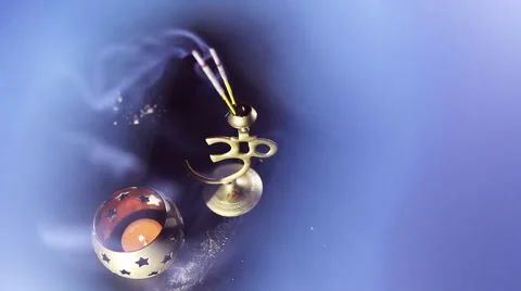 Smoking Incense in a stand Stock Footage 59641252