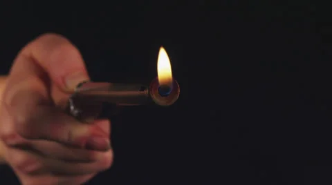 Smoking Kills - toy gun lighter - 4k slow motion 120fps Stock Footage