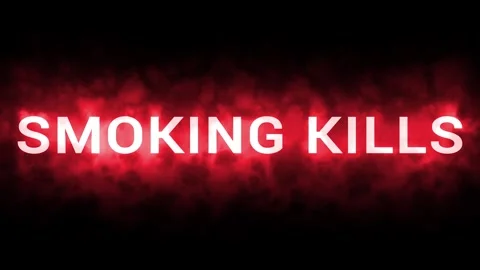 Smoking kills warning text no smoking Stock Footage 321043349
