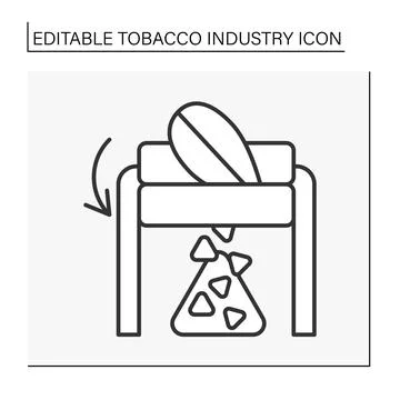 Smoking line icon Stock Illustration